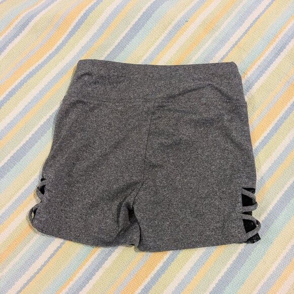 Girls Justice active gray pull on shorts size 8 - Picture 4 of 6